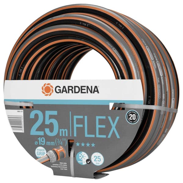 GARDENA GARDENA Comfort FLEX Schlauch 19 mm (3/4), 25 m 18053-20 19 mm 25 m 3/4-tums 1 st Svart, Orange Trädgårdsslang
