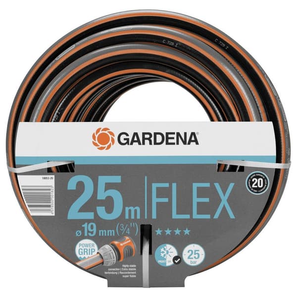 GARDENA GARDENA Comfort FLEX Schlauch 19 mm (3/4), 25 m 18053-20 19 mm 25 m 3/4-tums 1 st Svart, Orange Trädgårdsslang