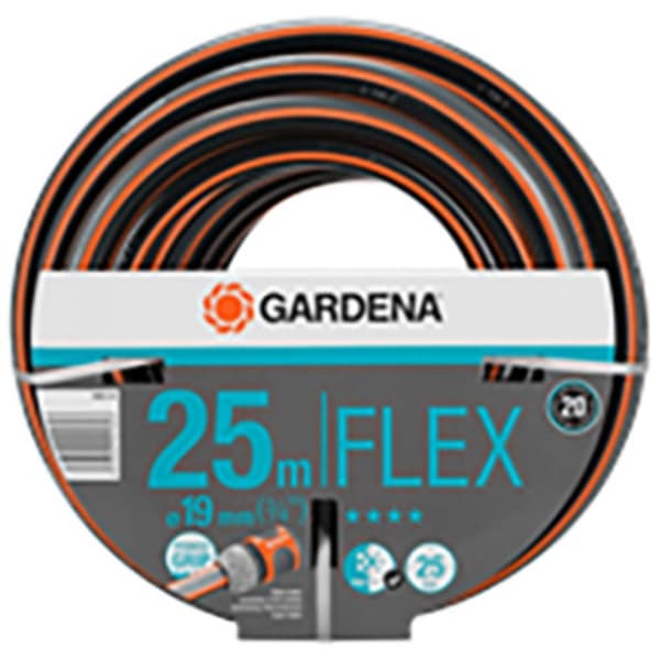 GARDENA GARDENA Comfort FLEX Schlauch 19 mm (3/4), 25 m 18053-20 19 mm 25 m 3/4-tums 1 st Svart, Orange Trädgårdsslang
