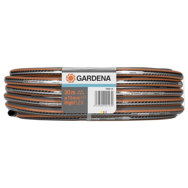 GARDENA GARDENA Comfort HighFLEX Schlauch 13 mm (1/2), 30 m 18066-20 13 mm 30 m 1/2 tum 1 st Grå, Svart, Orange Trädgå
