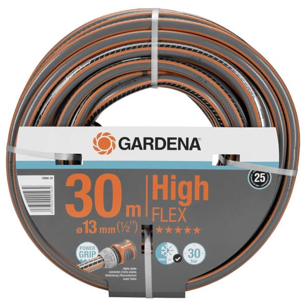 GARDENA GARDENA Comfort HighFLEX Schlauch 13 mm (1/2), 30 m 18066-20 13 mm 30 m 1/2 tum 1 st Grå, Svart, Orange Trädgå