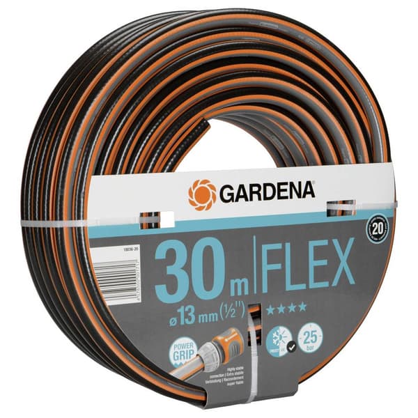 GARDENA GARDENA Comfort FLEX Schlauch 13 mm (1/2), 30 m 18036-20 13 mm 30 m 1/2 tum 1 st Svart, Orange Trädgårdsslang