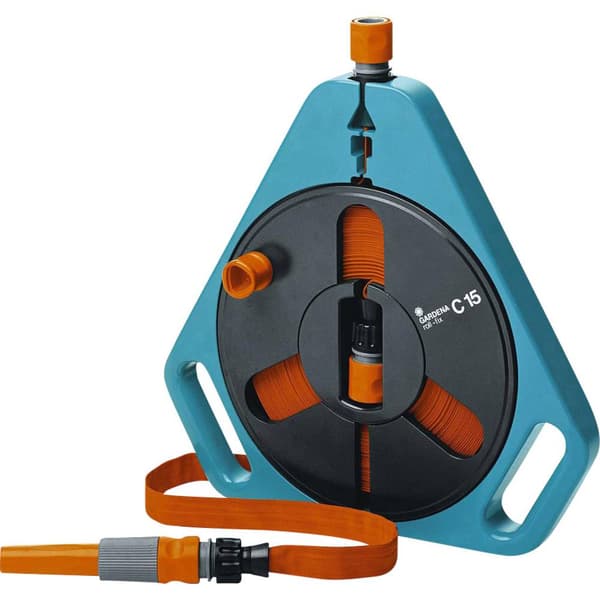 GARDENA Roll-Fix C 15 m 00756-20 13 mm 15 m 1/2 tum 1 st Grå, Svart, Orange Slangvinda