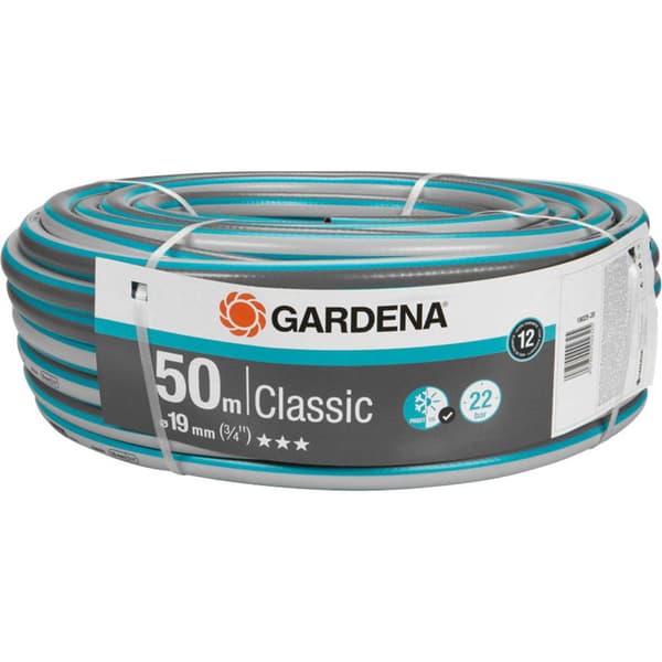 GARDENA Classic 19 mm (3/4 18025-20 19 mm 50 m 3/4-tums 1 st Grå, Blå Trädgårdsslang