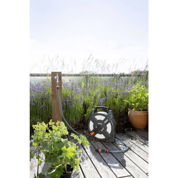 GARDENA 18400-20 10 m 1 st Grå, Blå Slangvinda