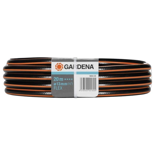 GARDENA GARDENA Comfort FLEX Schlauch 13 mm (1/2), 20 m 18033-20 13 mm 20 m 1/2 tum 1 st Svart, Orange Trädgårdsslang