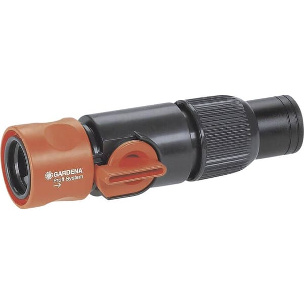 GARDENA 02819-20 Plast Slangkoppling med reglerventil Snabbkoppling Pro-system med reglerventil, Vattenstopp