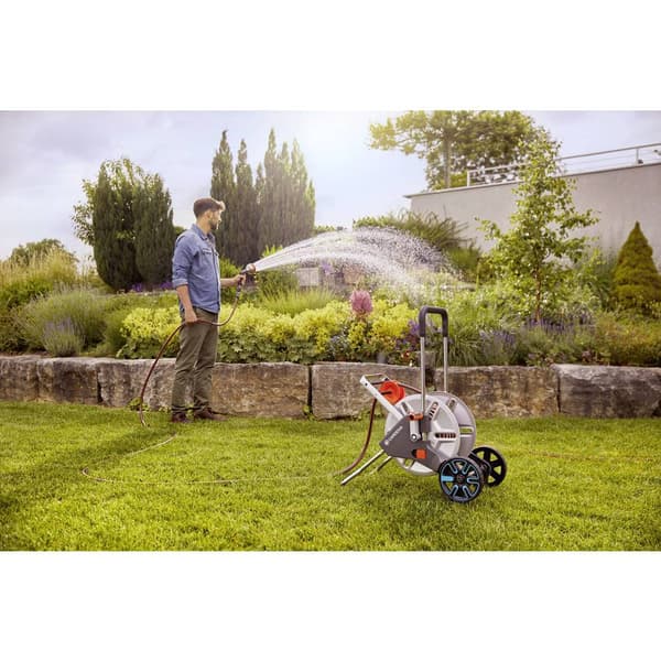 GARDENA 18550-20 GARDENA Schlauchwagen CleverRoll L Easy Metall Slangvagn 1 st Silver