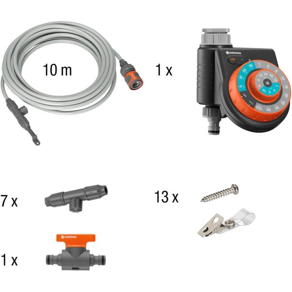 GARDENA 13137-20 Outdoor luftkylarset Snabbkoppling Slanglängd: 10 m