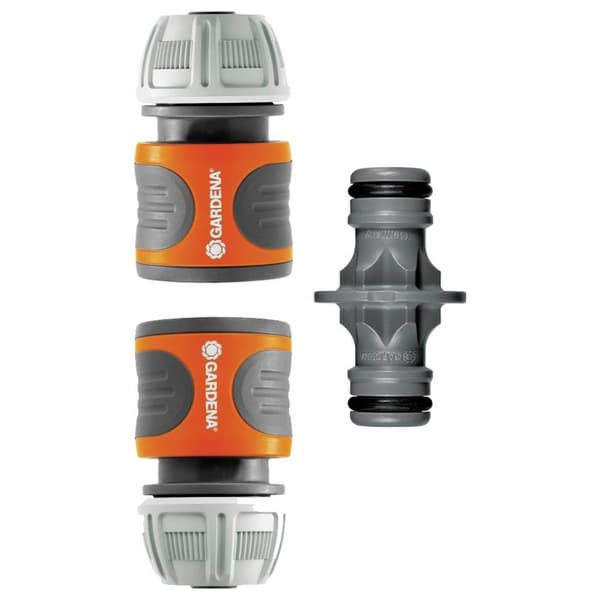 GARDENA 18283-20 GARDENA Kupplungs-Satz 13 mm (1/2 Zoll), 15 mm (5/8 Zoll) Plast Skarvdon 13 mm Ø, Snabbkoppling Set