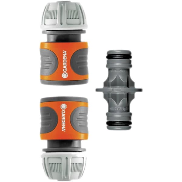 GARDENA 18283-20 GARDENA Kupplungs-Satz 13 mm (1/2 Zoll), 15 mm (5/8 Zoll) Plast Skarvdon 13 mm Ø, Snabbkoppling Set
