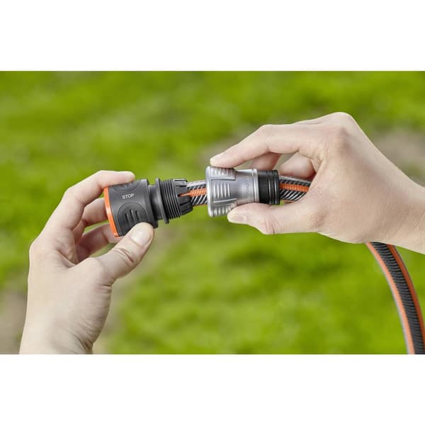 GARDENA 18253-50 Premium Plast Slangkoppling med reglerventil Snabbkoppling, 13 mm (1/2) - 15 mm (5/8) Vattenstopp