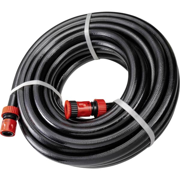 TOOLCRAFT TO-6897042 13 mm 1/2 tum 1 st Svart Trädgårdsslang 40 m