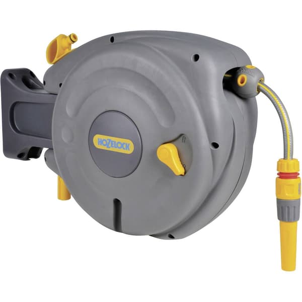Hozelock AutoReel 2485R0000 10 m 1 st Grå, Gul Slangupprullare