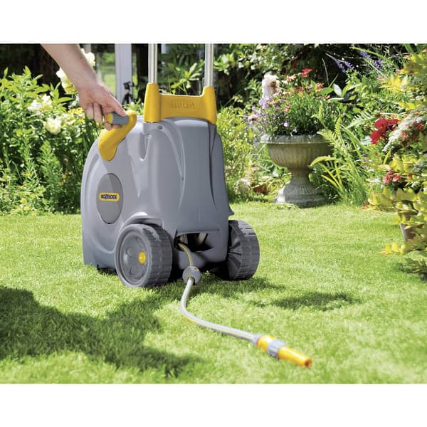 Hozelock 2450R0000 Schlauchwagen Fast Cart mit 40 m Schlauch Slangvagn 40 m 1 st Grå, Gul