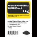 Miniatyrbild 1 av 2: Activated powdered carbon Type A, 1 kg