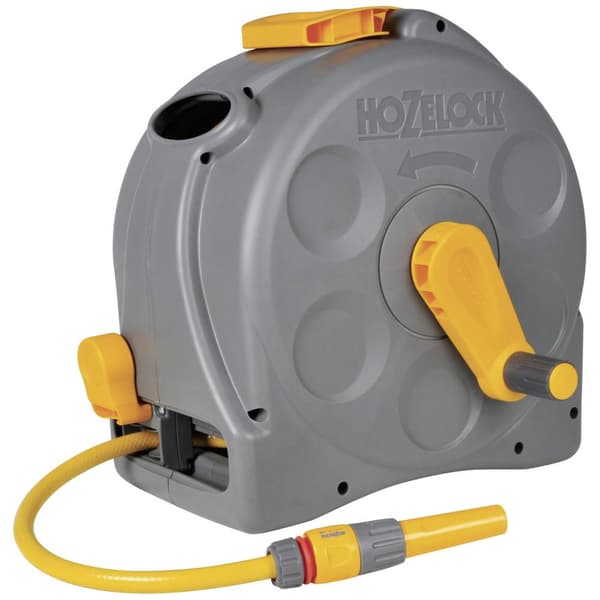 Hozelock 2415R0000 25 m 1/2 tum 1 st Grå, Gul Slangupprullare