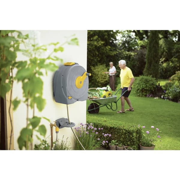 Hozelock Fast Reel 2496R0000 40 m 1/2 tum 1 st Grå, Gul Slangupprullare