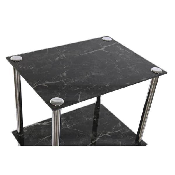 Badrumshyllor DKD Home Decor Glas Stål (40 x 30 x 105 cm)