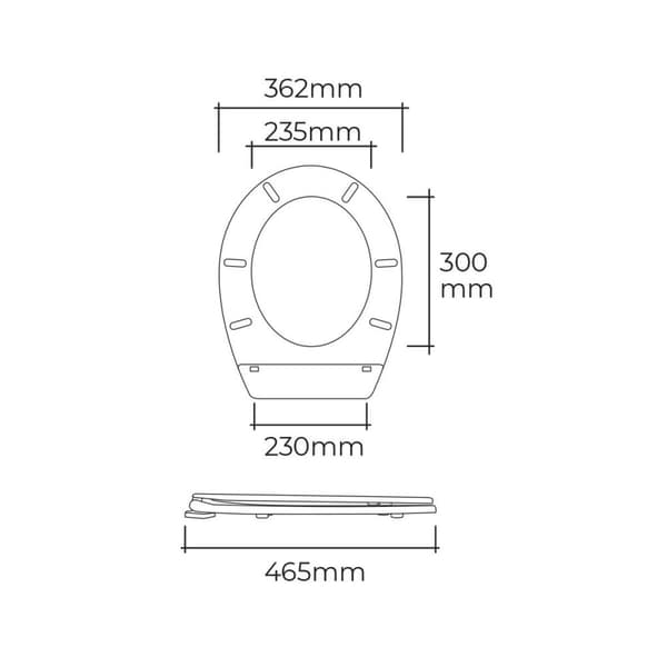 Toalettsits EDM 01512 Vit PVC