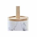 Miniatyrbild 2 av 3: Toalettborste DKD Home Decor Vit Naturell Metall Harts Gummi Marmor Scandi 30 x 40 cm 10,3 x 10,3 x 38 cm