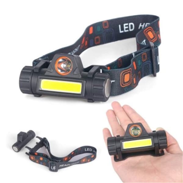 Led Xpe cob Headlight USB Genopladeligt forlygte Udendørs Vandtæt Camping Lys Foto Farve