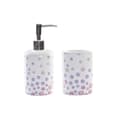 Miniatyrbillede 1 af 3: Conjunto de Banho DKD Home Decor Hvid ABS Dolomite Prikket 7 x 7 x 17,5 cm (2 enheder)