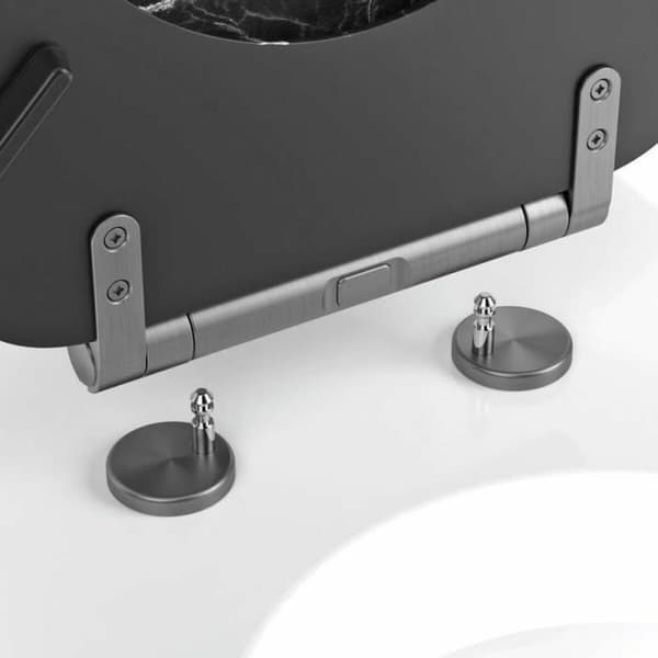 Toiletlåg Gelco Sort