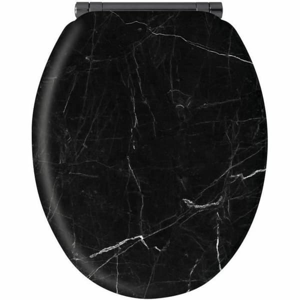 Toiletlåg Gelco Sort
