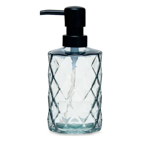 Sæbedispenser Berilo CN-B5463VB-1-368 Sort Krystal Plastik Diamant 410 ml 9 x 18 x 7 cm (12 enheder)