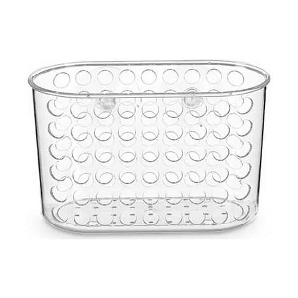 Støtte organizer til badeværelset Berilo 54160 Gennemsigtig PVC Plastik 19,3 x 12 x 9 cm (12 enheder)