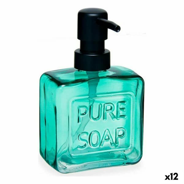 Sæbedispenser Berilo Pure Soap Grøn Krystal Plastik 250 ml 9 x 15 x 5 cm (12 enheder)
