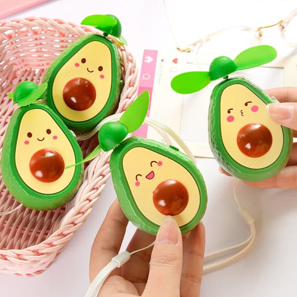 Mini Handheld Fan Avocado Shape Portable USB Charging for Office Home ...
