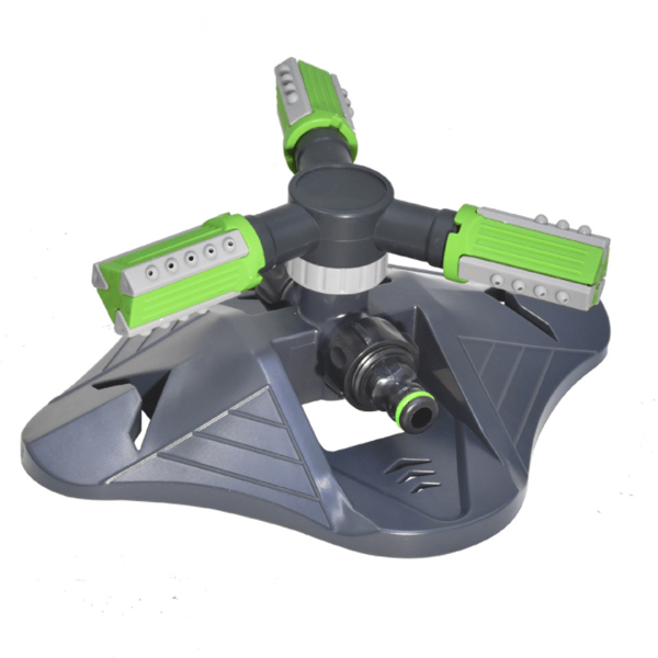 3-arm Water Sprayer Sprinklers Rotating Irrigation System for Gradening Park Lawn Green