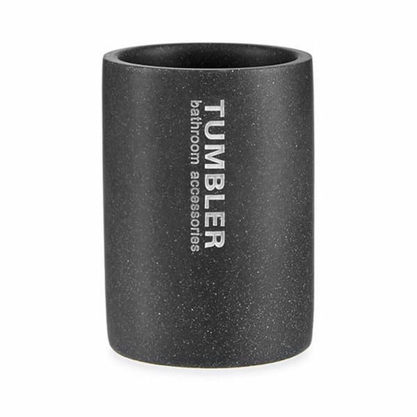 Tandborsthållare Berilo Tumbler Grå Harts 7,5 x 10,2 x 7,5 cm (12 antal)