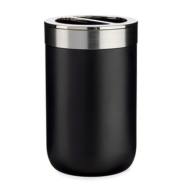 Tandborsthållare Berilo BP15-002-1 Svart Silvrig Plast 7,7 x 11,2 x 7,7 cm (6 antal)