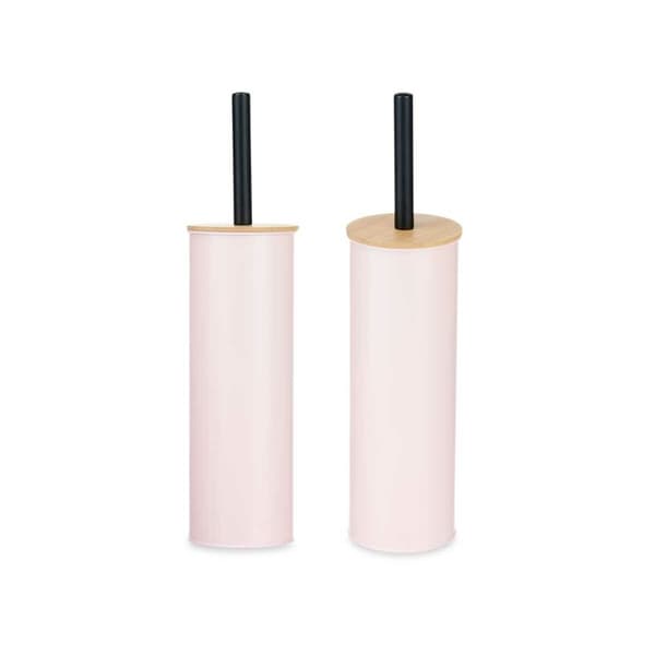 Toalettborste Berilo B1041C BAMBOO - 399 Rosa Metall Bambu Plast 9,5 X 27 X 9,5 cm (6 antal)