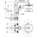 Pikkukuva 6 / 11: Suihkukolumni Grohe VITALIO SYSTEM 260