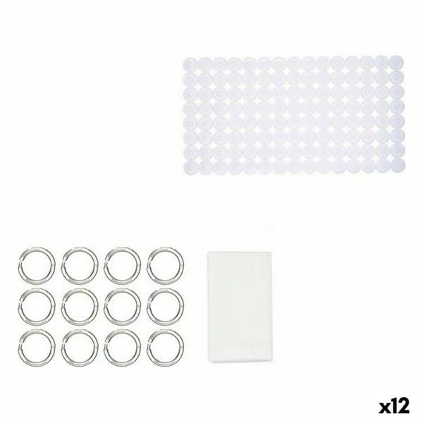 Conjunto de Banho Berilo CN-B6032A-WHITE Hvid PVC Polyetylen EVA (12 enheder)