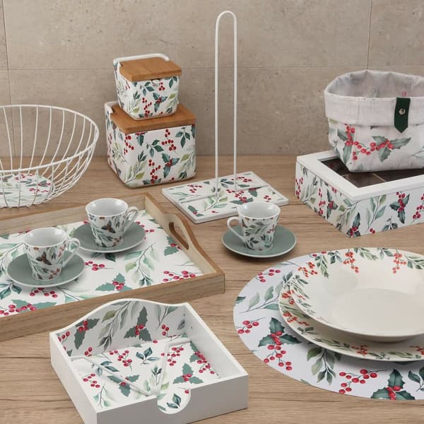 Korg - set Versa Acebo Textil 14 x 14 x 14 cm