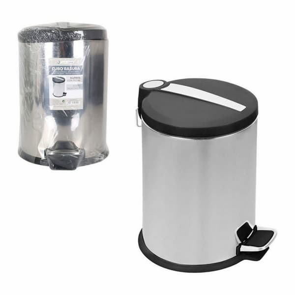 Soptunna Confortime Silvrig Metall 4 antal 9 L 23 x 33 cm (23 x 23 x 33 cm)