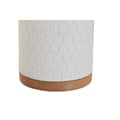 Miniatyrbild 3 av 3: Toalettborste Home ESPRIT Vit Silvrig Naturell Harts Bambu 9 x 9 x 37 cm