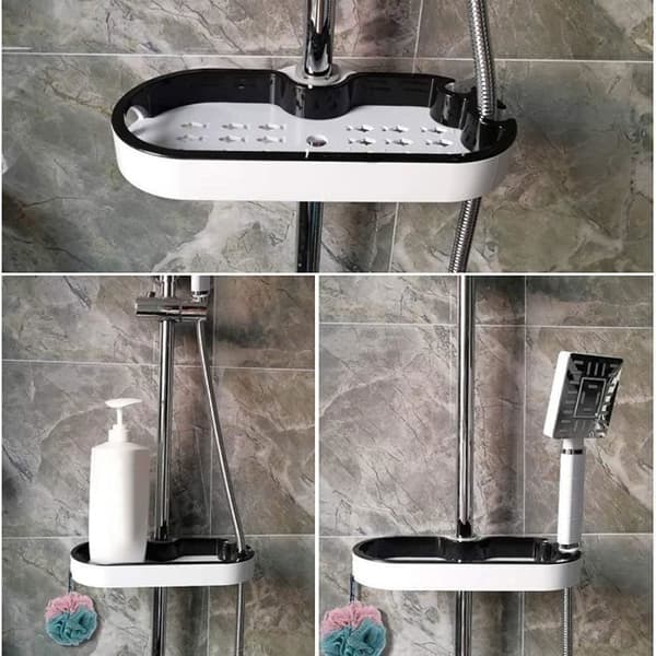Jetcco Bathroom Organizer Hållare Justerbar Badrumsduschhylla