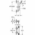 Pikkukuva 3 / 5: Suihkukolumni Grohe Precision Feel Muovinen