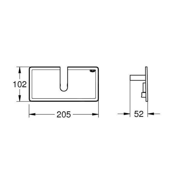 GROHE EUPHORIA - EASYREACH TABLETT, VIT 26362LN1
