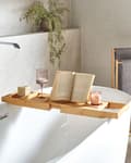 Miniatyrbilde 2 av 9: Badekarbrett i Lyst Tre Bambus Baderomstilbehør Design i Tre