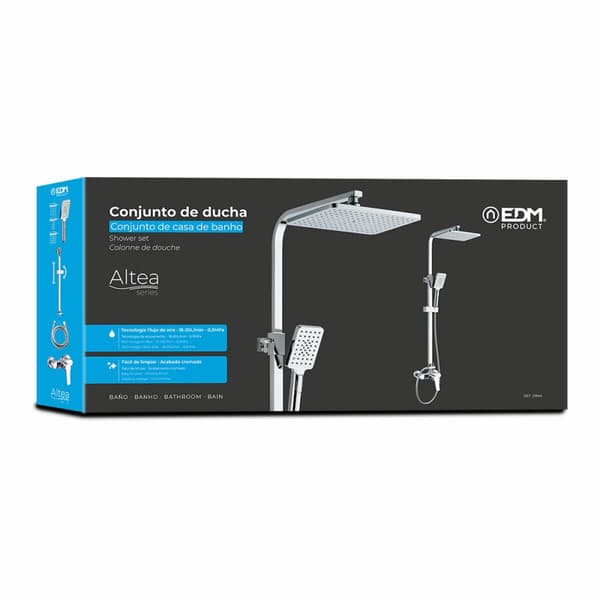 Suihkukolumni EDM 01144 Altea ABS Kromattu