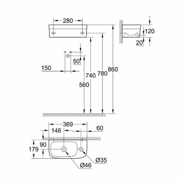 Håndvask Grohe 3932700H