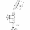 Miniatyrbild 3 av 5: Duschros Grohe Plast