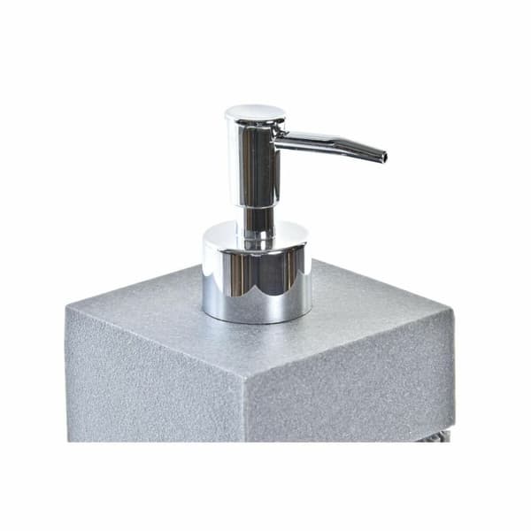 Tvåldispenser DKD Home Decor Grå Silvrig Harts polypropen